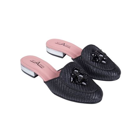 Slip On Palha Preta