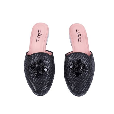 Slip On Palha Preta