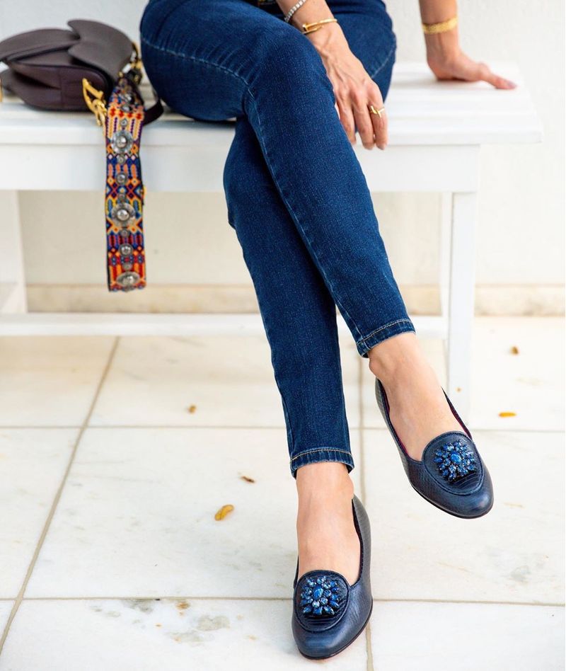 Loafer-Croco-Marinho