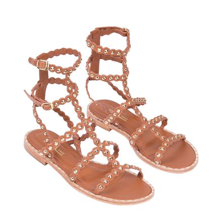 Rasteira Glam Caramelo